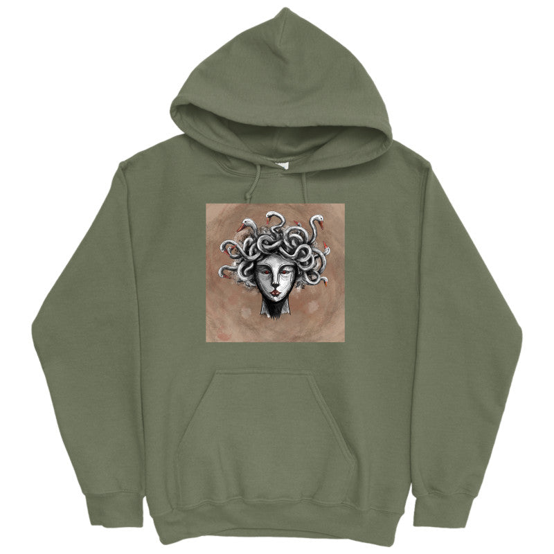 Goose-Crowned Medusa Hoodie