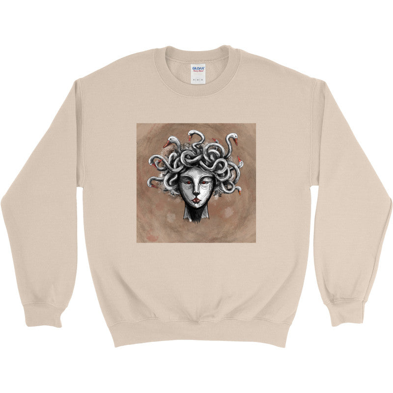 Goose-Crowned Medusa Crewneck