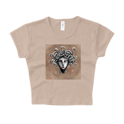 Goose-Crowned Medusa Crop Top