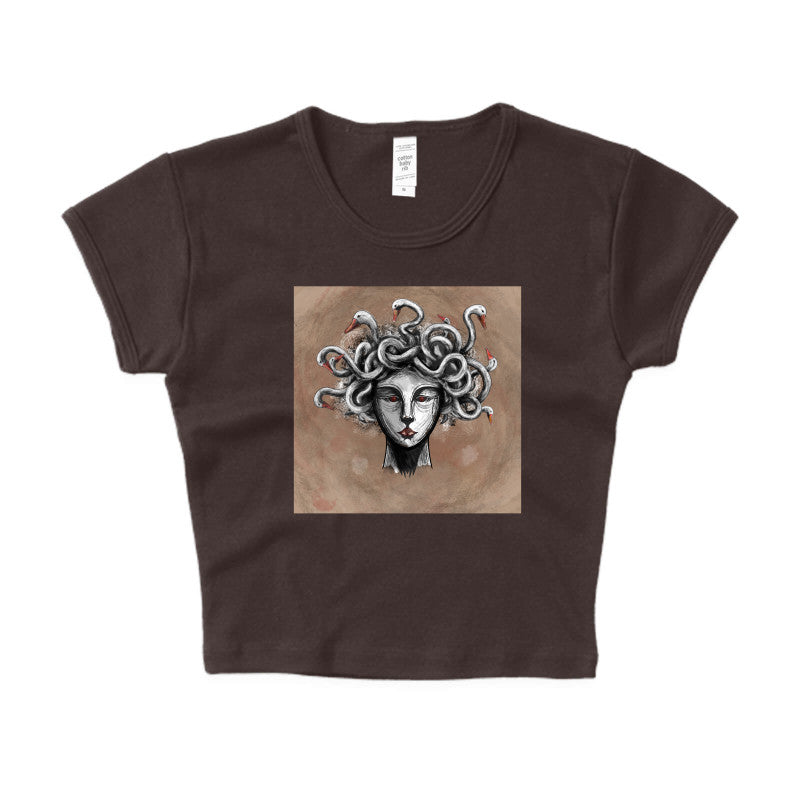 Goose-Crowned Medusa Crop Top