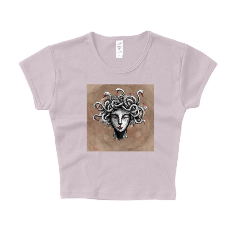 Goose-Crowned Medusa Crop Top