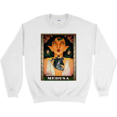 Medusa’s Black Heart Crewneck