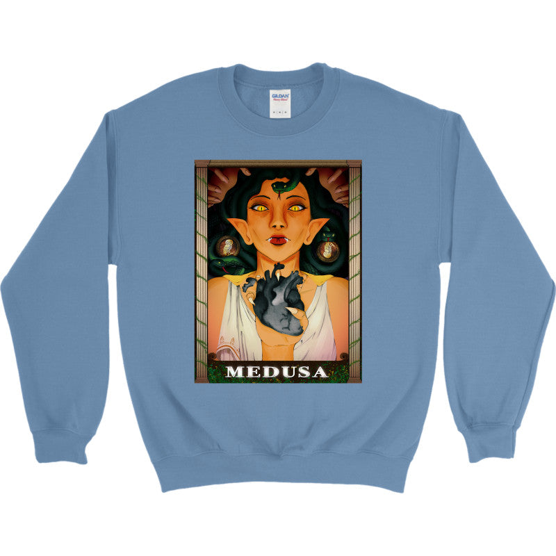 Medusa’s Black Heart Crewneck