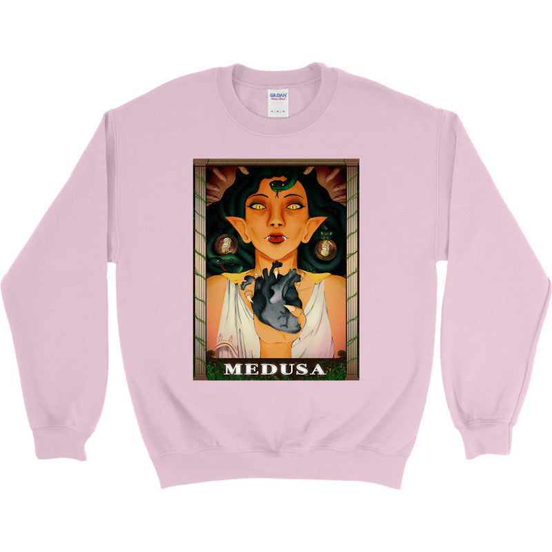 Medusa’s Black Heart Crewneck