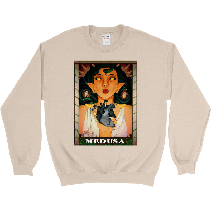 Medusa’s Black Heart Crewneck